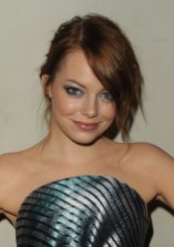 Emma Stone Messy Updo with Side Swept Bangs Emma Stone Messy Updo with Side Swept Bangs