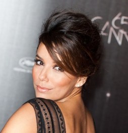 Eva Longoria Sext French Twist Updo with Side Swept Bangs Eva Longoria Sext French Twist Updo with Side Swept Bangs