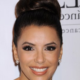 Eva Longoria High Bun Updo