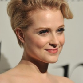 Evan Rachel Wood Layered Short Blonde Hairstyle