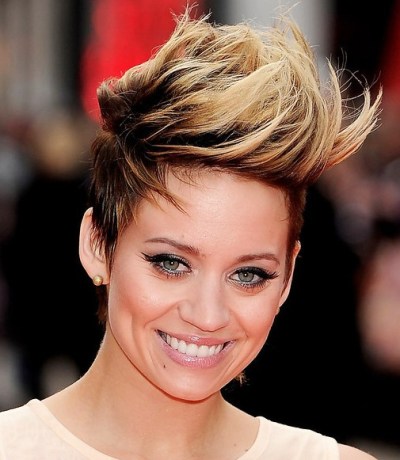 Medium Faux Hawk Hairstyle for  Women Medium Length Faux Hawk Hairstyle for  Women