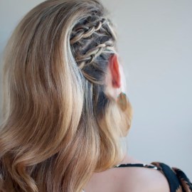 Faux Undercut Cornrow Comb-Over Braid - Trendy Braided Hairstyles for Summer