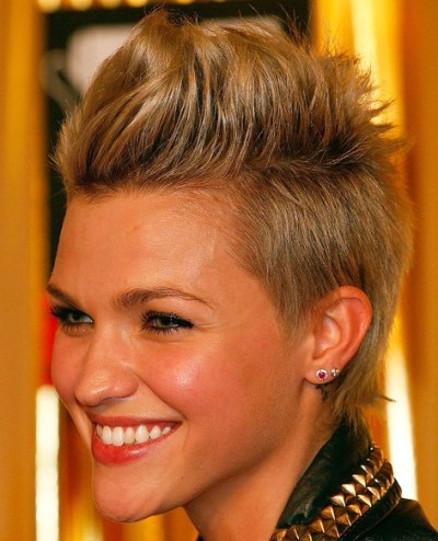 Short haircut 2013: FauxHawk Hairstyle for women 2013 short  FauxHawk Hairstyle for women
