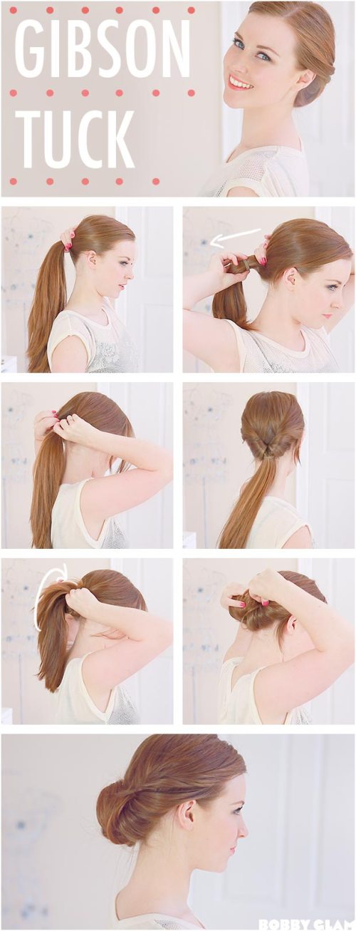 Gibson Tuck Low updo Tutorial