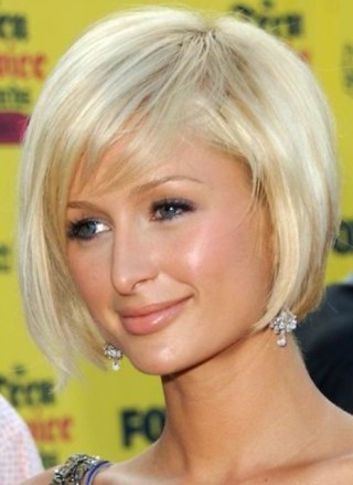 Graduated bob with side fringe Graduated bob with side fringe