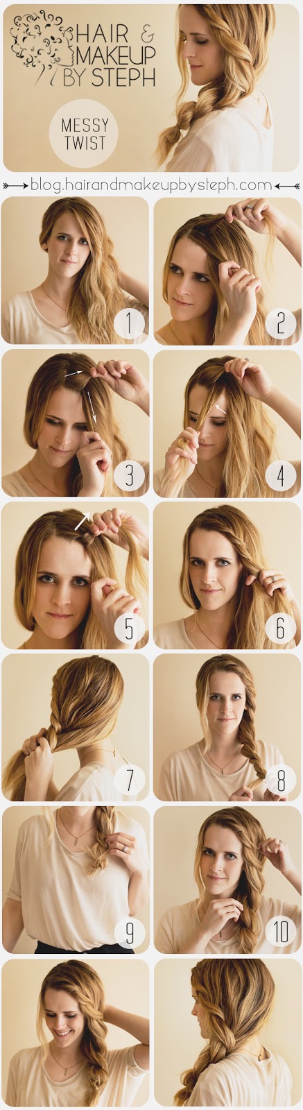 Hair Tutorial: How to do The Messy Twist at Home