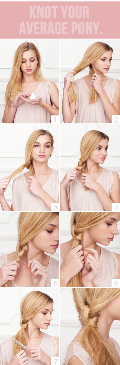Hair Tutorial Knotted Ponytail for Summer