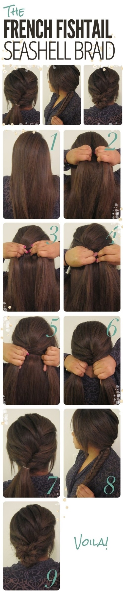 Hair Tutorial The French Fishtail Seashell Braid