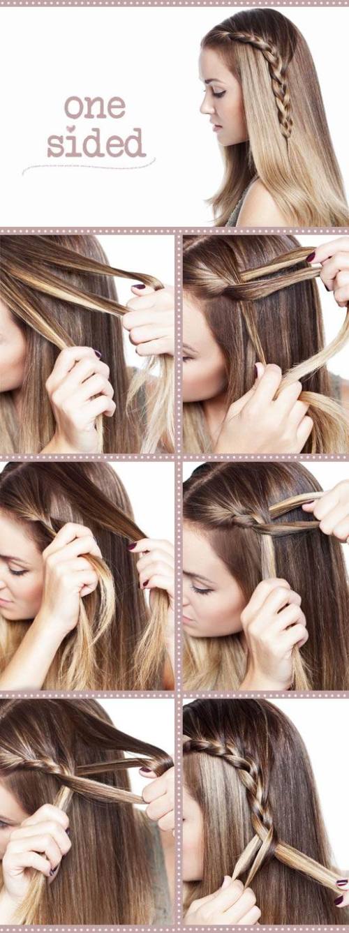 Hair Tutorials One Side Braid