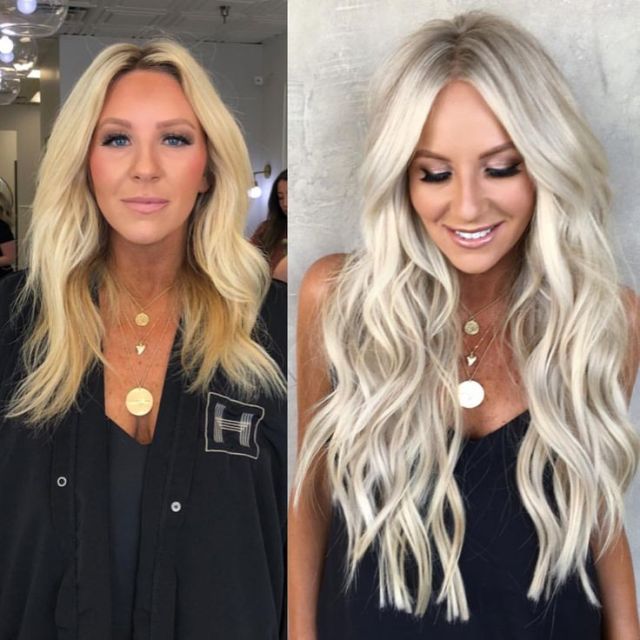 Haircation before and after