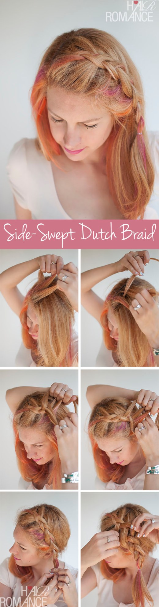 Hairstyle Tutorial How to do Side-Swept Dutch Braid