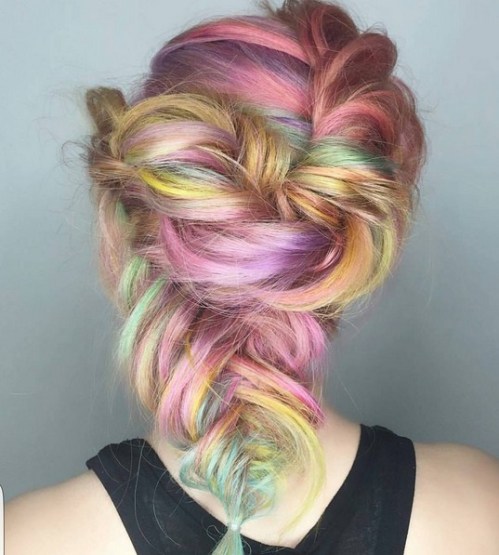 Half-up Half-down Hairstyle - Updos with Loose Braid