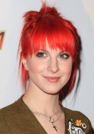 Hayley Williams Red Messy Updo Hairstyle Hayley Williams Red Messy Updo Hairstyle