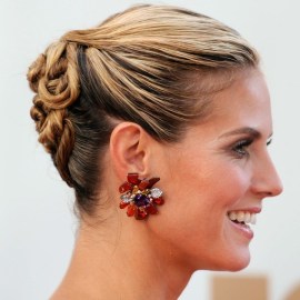 Heidi Klum Chic Bobby Pinned updo