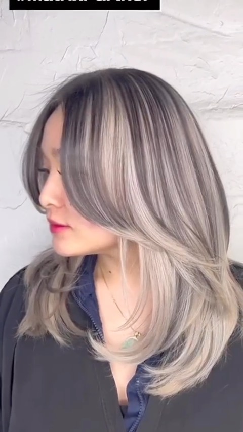 High Contrast Ash Gray Lowlights