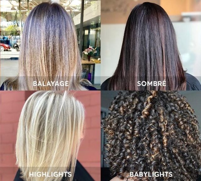 Highlights balayage sombre babylights