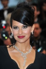 Hilaria Thomas Elegant Formal Black Updo With Side Bangs Hilaria Thomas Elegant Formal Black Updo With Side Bangs 2013
