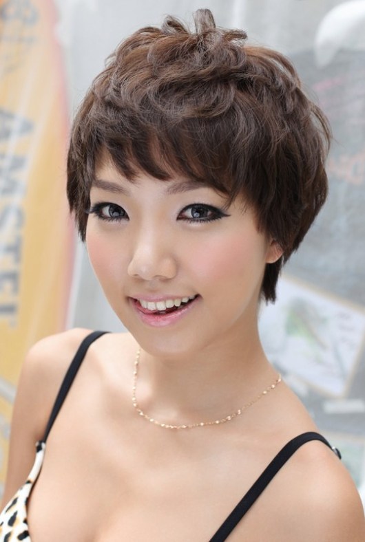 Hottest Boyish Short Asian Hairstyle for Girls