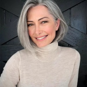 Inverted bob cut fopr women over 50