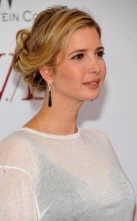 Ivanka Trump Sexy Casually Tousled Updo for Ladies Hot Ivanka Trump Sexy Breast Black Bra