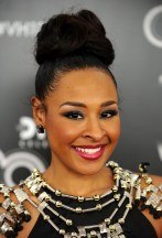 Latest African American Black High Loose Bun Updo  2013 Black High Loose Bun Updo for Black Women