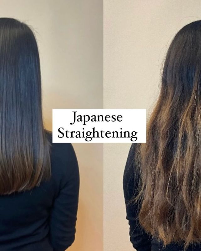 Japanese Hair Straightening before and after