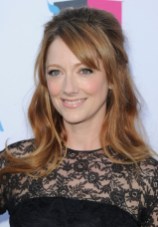 Judy Greer Half Up Half Down Wedding Hairstyle with Side Swept Bangs Judy Greer Half Up Half Down Hairstyle with Side Swept Bangs