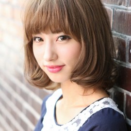 Kawaii Japanese Bob Hairstyle with Bangs