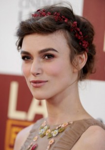Keira Knightley Romantic Braided Updo Keira Knightley Romantic Braided Updo 2013