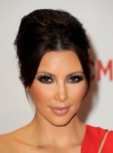 Kim Kardashian Formal French Twist Updo Hairstyle Kim Kardashian Formal French Twist Updo Hairstyle