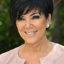 Kris Jenner Short Haircut with Bangs
