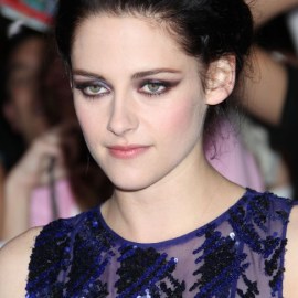 Kristen Stewart Bobby Pinned Black Updo