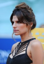 Lake Bell Casual Messy Updo Hairstyle for Party Lake Bell Casual Messy Updo Hairstyle for Curly Hair