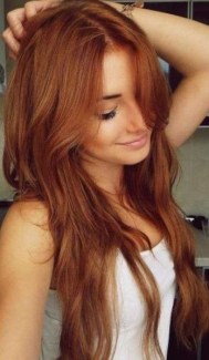 Layered Auburn Red Hairstyle for Long Hair Layered Auburn Red Hairstyle for Long Hair