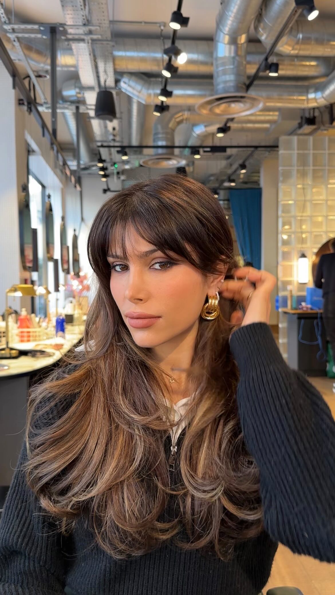 Layered long hairstyles