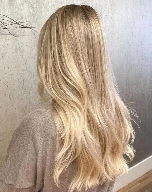 long hair with Babylights