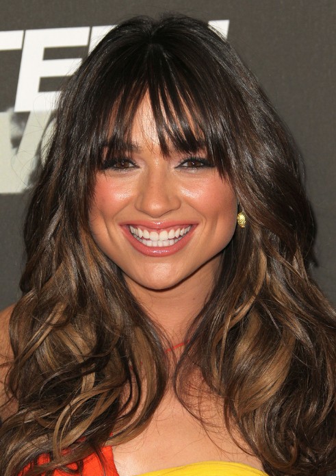 Crystal Reed Long Hairstyle for Thick Hair