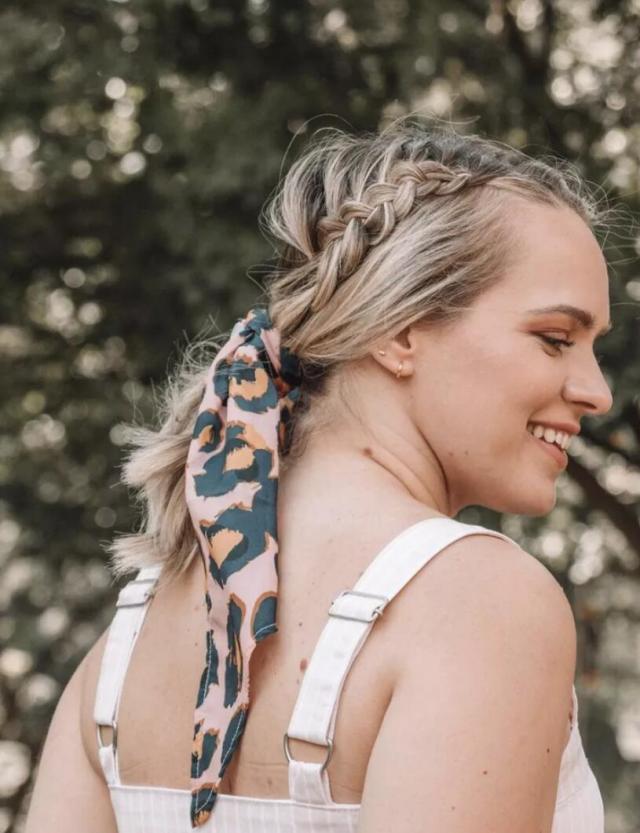 Low Braided Ponytail