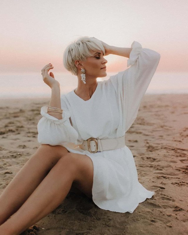 short pixie cut