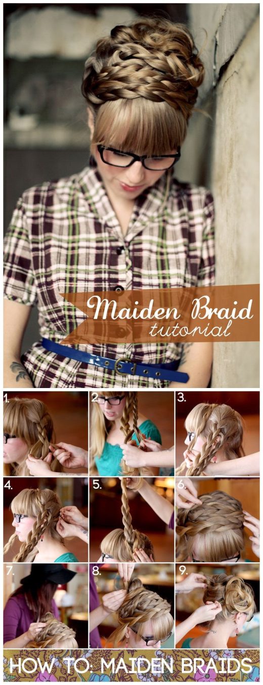 Hair Tutorial: Super Cute Maiden Braids