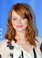 Emma Stone Medium Brown Wavy Hairstyle with Side Bangs Emma Stone Medium Brown Wavy Hairstyle with Side Bangs