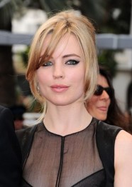 Melissa George Loose French Twist with Side Bangs Melissa George Loose French Twist 2013 - 2014