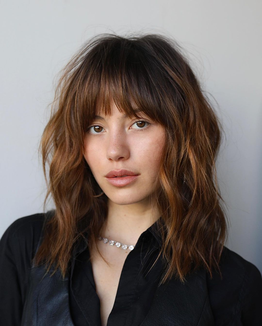 mid length hair after the cut