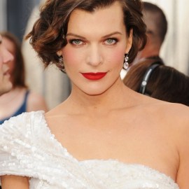 Trendy short bob haircut - Milla Jovovich hairstyle