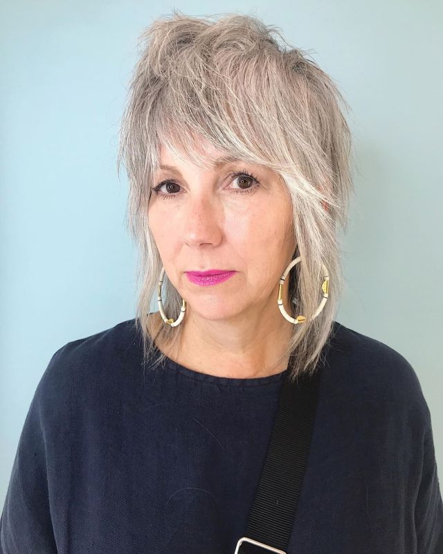 Modern Mullet for women over 50