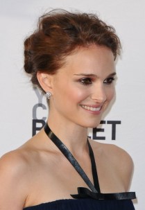 Prom Hairstyles 2025: Natalie Portman Casual Updo for Prom Prom Hairstyles 2013: Natalie Portman Casual Updo for Prom
