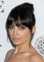 Nicole Richie Brunette Knot Updo Hairstyle Nicole Richie Brunette Knot Updo Hairstyle