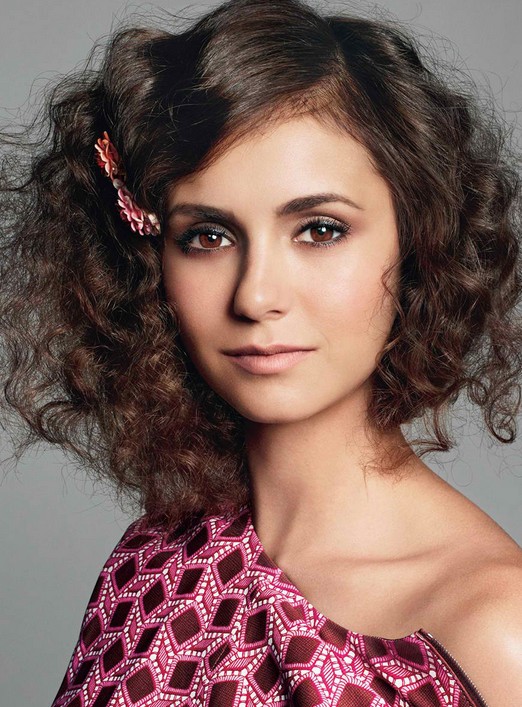 Nina Dobrev Hairstyle with curls for young women only