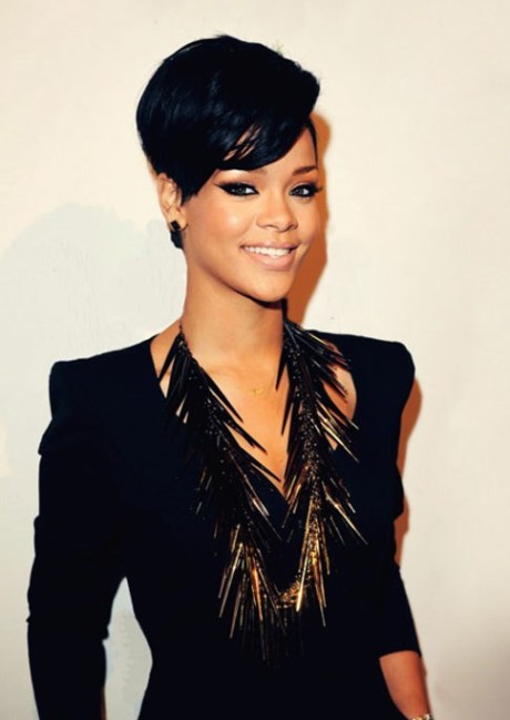 Popular Short Black Haircut for Women