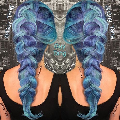 Purple and Blue Mermaid Hair